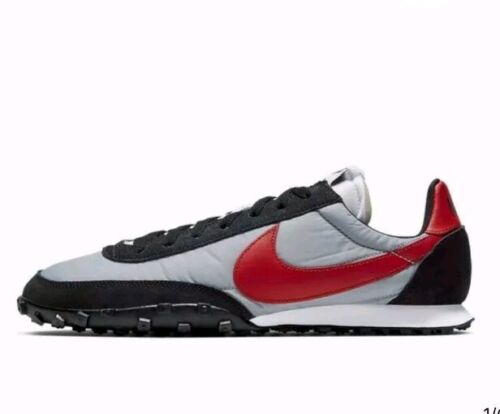 Nike Waffle Racer Black Wolf Gray Gym Red - Men’s Size 13 CN5449-001