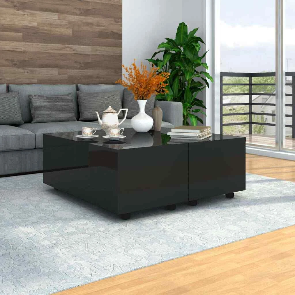 Vidaxl coffee table cheap high gloss black