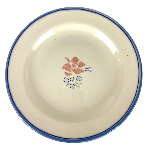 Longaberger Hartstone Pottery Rare Salad Plates 7 3/4” Meadow Blossoms Set 2 - Picture 4 of 9
