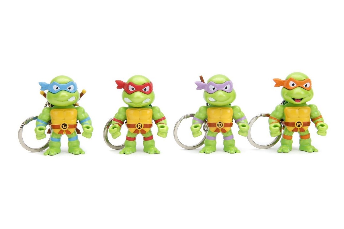 Jada 2.5” Metalfigs Teenage Mutant Ninja Turtles Keychain 4 pack