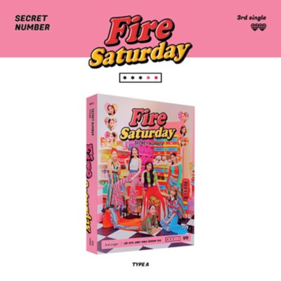 SECRET NUMBER 3rd Single Album [Fire Saturday] Type A CD+P.Book+2p Card+Sticker