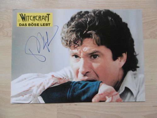David Hasselhoff Autogramm signed A4 Lobbycard "Witchcraft"