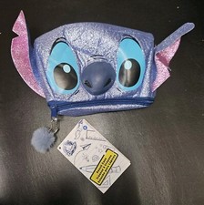 DISNEY Lilo Stitch Glittery Pencil Case or Make-Up Cosmetics Bag NEW w TAGS