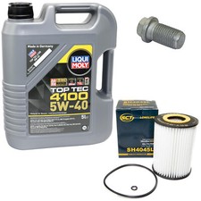 Motor&ouml;l Set 5W-40 5 Liter + &Ouml;lfilter SH 4045 L + Schraube f&uuml;r Chrysler Mercedes 