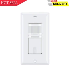 ECOELER 3Way Motion Sensor Light Switch, PIR in Wall Sensor Switch, Occupancy ..