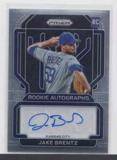 JAKE BRENTZ : MLB - 2022 - PANINI PRIZM ROOKIE AUTOGRAPHS RC - CARD No # RA-BZ