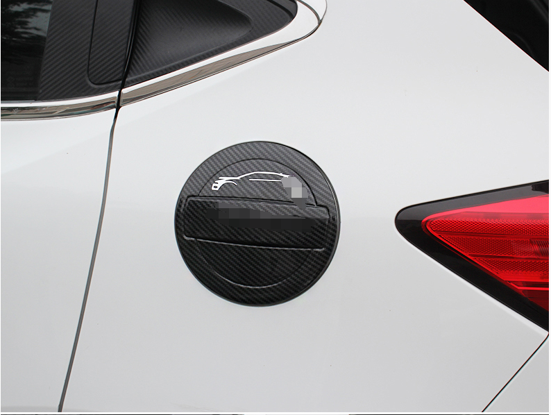 Exterior Fuel Tank Cap Cover Trim Carbon Fiber For Honda HRV Vezel HRV