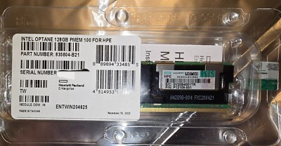 HPE Intel Optane 128GB Persistent Memory 100 Series (Brand New Sealed)