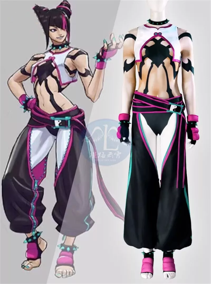 Street Fighter VI 6 Juri Han Cosplay Costume New Edtion