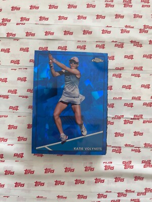 2021 Topps Chrome Tennis Sapphire Edition Card #83 Katie Volynets