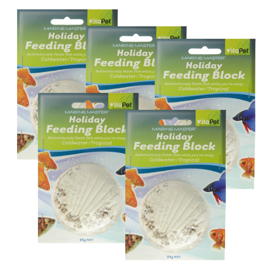 Slow Release Fish Food VitaPet Marine Master Holiday Feeding Block
