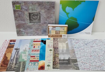 NEW Simply Travel Cardstock, Pioneer Map Album, Travel Paper Pack, & 13 Sheets