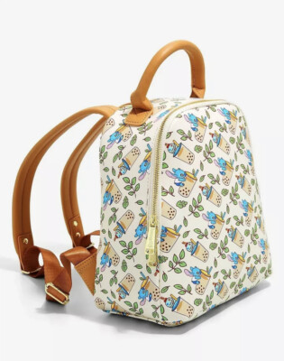 cute boba pattern mini backpack Loungefly Disney Lilo & Stitch Boba Mini Backpack - Exclusive