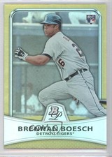 2010 Bowman Platinum Gold Foilboard 486/539 Brennan Boesch #50 0c2