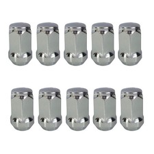 10 Radmuttern Kegelbund geschlossen 60° M14x1,5 35mm Silber Tesla Model 3 Model