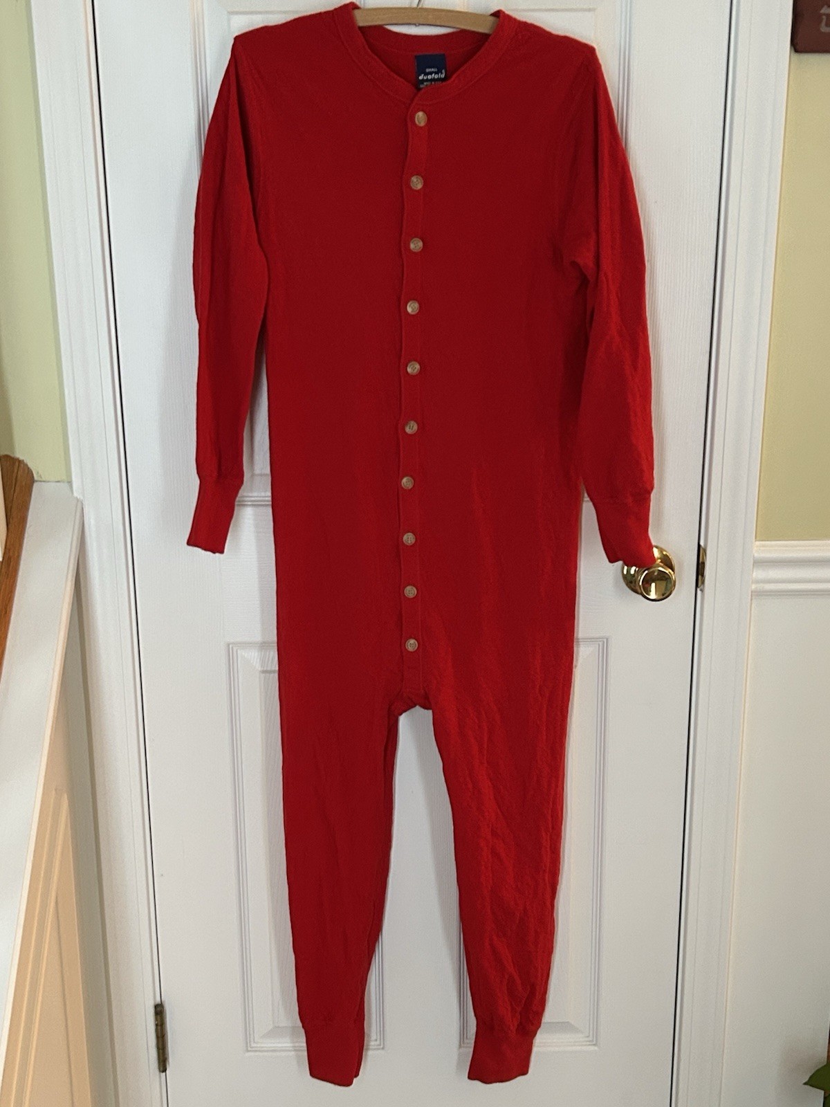 Mens Vintage Duofold Union Suit Long Underware Pajamas Small