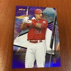 2020 Topps Finest - Mike Trout #1 Purple Refractor 214/250