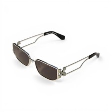 Off White Allen Shiny Silver Dark Grey Lens 7202 60/18