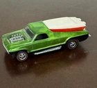 Hot Wheels Redline SEASIDER Green - All Original, with boat USA Vintage
