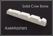 GeetarGizmos Slotted BONE NUT handmade for IBANEZ TALMAN Bass - 1 5/8" / 41mm