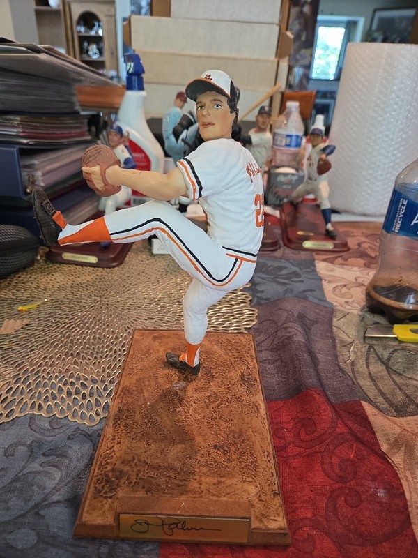 JIM PALMER SIGNED FIGURINE, NO ORIGINAL BOX