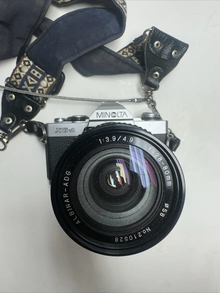 VTG Minolta XG-A 35mm SLR Film Camera Kit Bundle w/lenses And Many More!! - Image 2 of 4