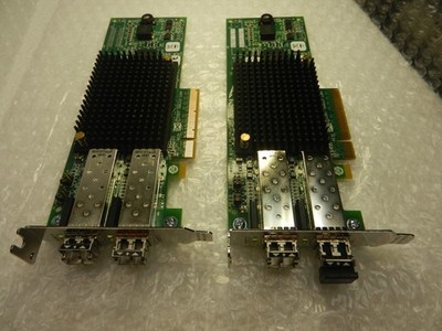 2X LOT * * LOW PROFILE ** 697890-001 HP 82E 8GB PCIe DUAL PORT HBA SHORT BRACKET