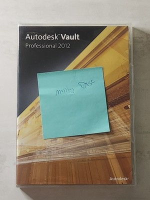 Autodesk Vault Professional 2012, Missing Disc w/ Serial # & Product Key