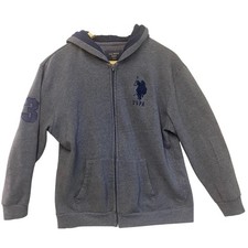 U.S. Polo Association Full Zip Jacket Kids M 10-12 Black , Hoodie