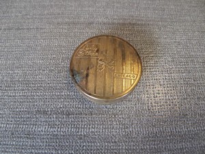 VINTAGE  METAL LADY ESTHER ROUGE  SHADE NO. 4 COMPACT #2