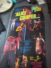 The Alice Cooper Show Poster, Rare. Vintage. 1977 Warner Brothers 