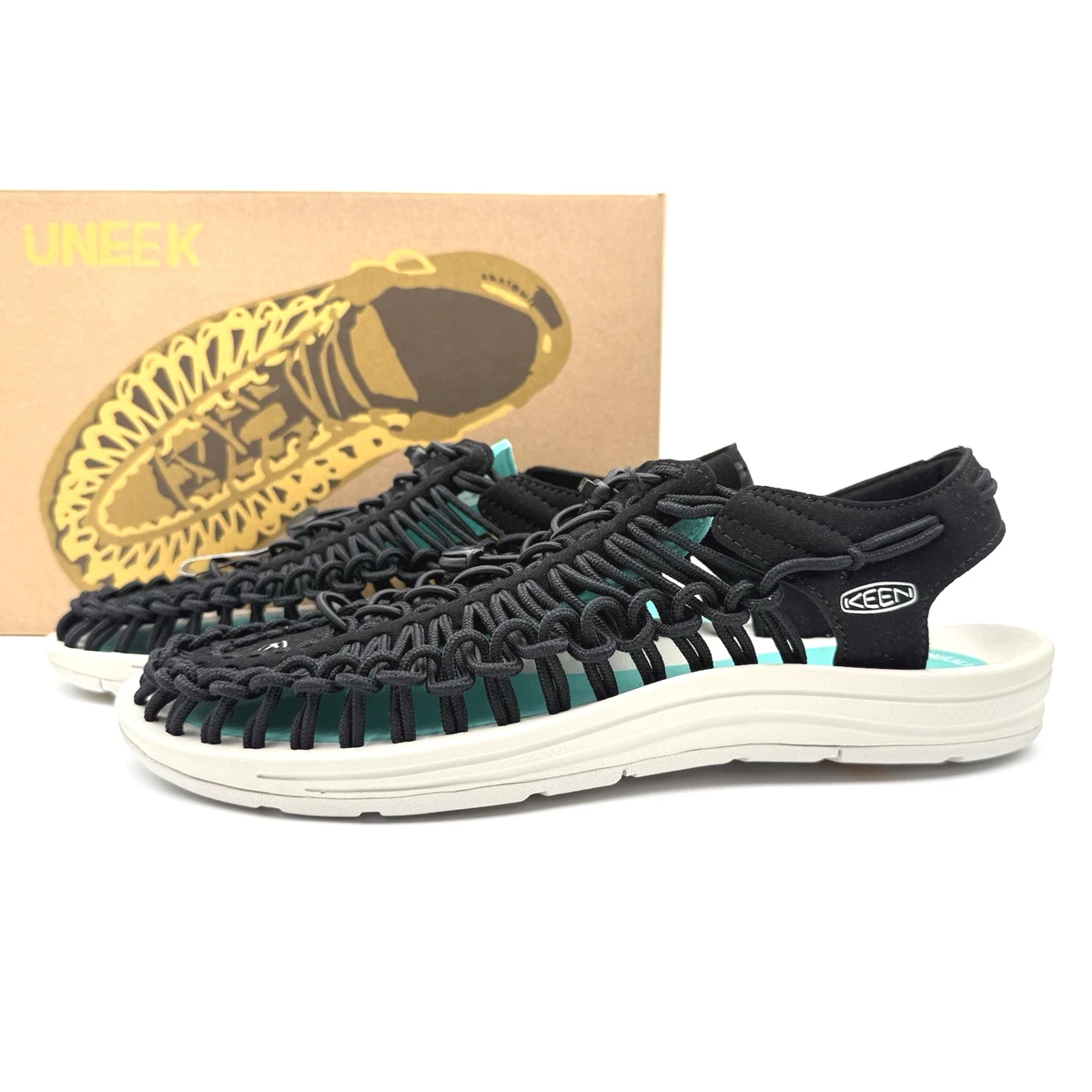 Keen Uneek Sandals Black White‎ Bungee Cord Outdoor M 9.5 W 11.5 42.5 WORN ONCE KEEN UNEEK Sandal Black Man | Shop at PUKAS SURF SHOP main image 2