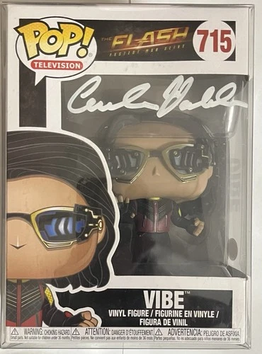 Carlos Valdes  The Flash TV Show signed Vibe Funko Pop #715 Vinyl Figure  JSA’d