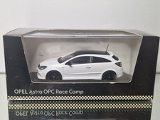 Minichamps 1:43 Opel Astra H OPC GTC Race Camp Mk5 White Model Car (Vauxhall VXR