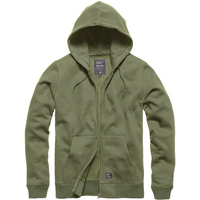 Vintage Industries Redstone Hooded Sweatshirt Mens Jacket Bright Olive