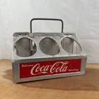 Vintage Coca-Cola Metal 6 Pack Bottle Carrier Coke Caddy Aluminum Holder