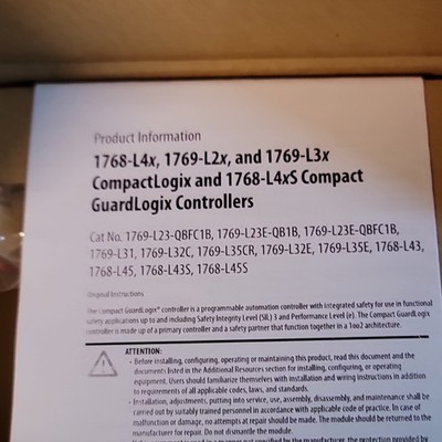 Allen-Bradley CompactLogix Controller 1769-L35E PLC Processor Module