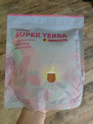 ZOOONE Super Yerba Yerba Mate Instant Drink Powder RASPBERRY LEMONADE Flavor