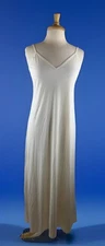 Lady Full Slip Under Dress Slip Long Maxi Dress V-neck Small Adjustable Straps