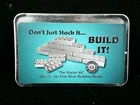 LEGO 12 x 1 oz .999 Fine Silver Monarch Building Blocks w/Tin Case  7466A