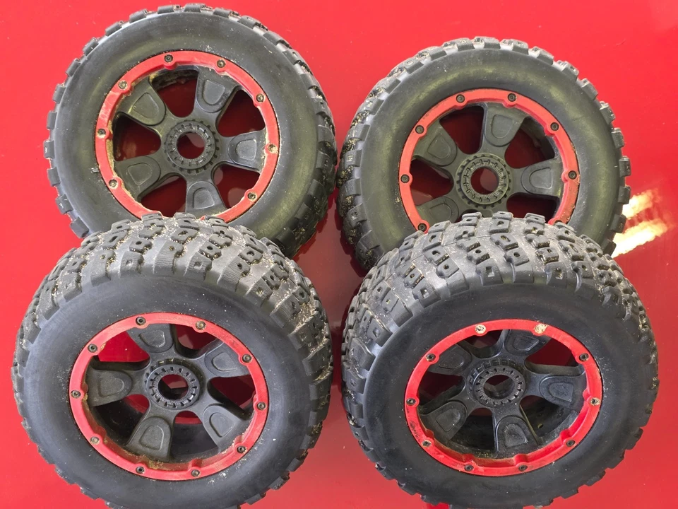 4x LOSI RÄDER 24mm HEX*180mmx70mm*Geschraubte Felgen*DBXL*HPI*CARSON*FG* - Bild 2 von 4