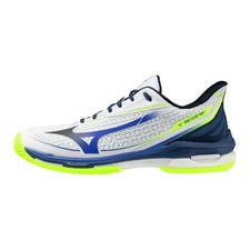 Mizuno Tennis Shoes WAVE EXCEED TOUR 7 OC White/Blue/Yellow 61GB267320 Clay/Omni