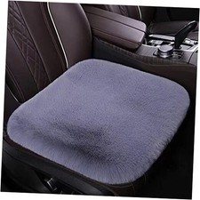 FLMaples FL Fuzzy Fluffy Faux Fur Car Auto Seat Cushion for Seat Cover Gray