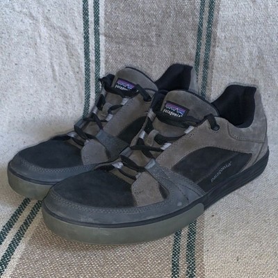Patagonia Lantic Narwhal Gray Suede Shoes Lace Up Men's Size 14