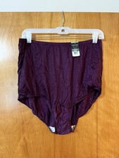 Vanity Fair Panties 15712 Mystic Berry Purple Nylon Panty Tagless NWT Size 8