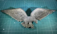 Vintage 24" Metal Flying Bald Eagle Wall Art #7028 Americana Mid Century Modern