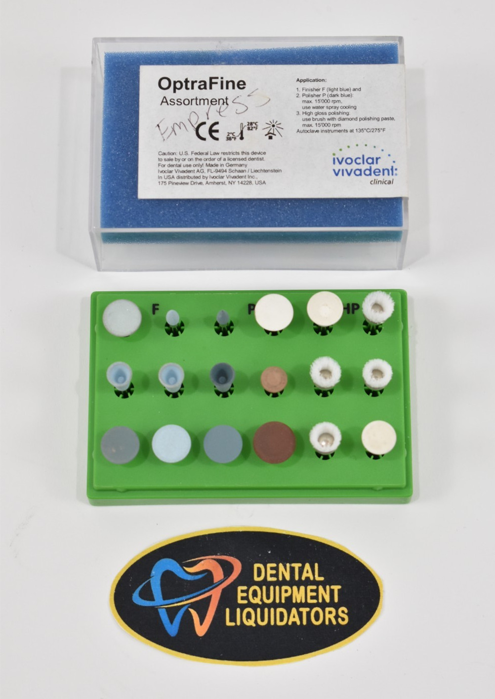 Ivoclar Vivadent OptraFine Dental Ceramic Restorations Finishing Assortment Kit