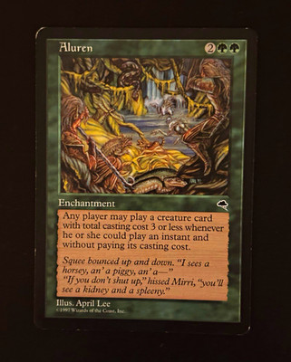 Aluren Tempest 1997 MTG Reserved List Rare Magic The Gathering LP