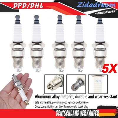 5X Zündkerze Ersetzt F6TC F6RTC BP6ES Für Rasenmäher Rasentraktoren Generator