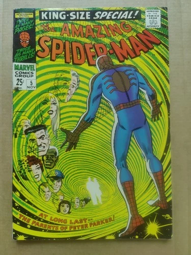Amazing Spider-man Annual #5 Nice Midgrade FN- Story of Richard and Mary Parker